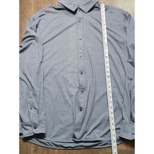 UNTUCKit Perf Tee BD Storm Button Up Shirt XX Large Long Sleeve Regular‎ Fit